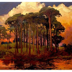 Ulrich Lodge Art – Riverbank Pines